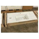47-1/4" White Wall Mounted Counter Sink