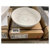 16" White Round Vessel Sink x2