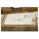 55" White Wall Mounted Counter Top Sink