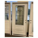 36" x 80" LH Fiberglass MV Deco Glass Ext. Door