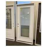 36" x 80" RH Fiberglass FV w/ Blinds Exterior Door