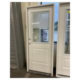32" x 80" RH Fiberglass HV w/ Blinds Exterior Door