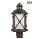 SeaGullï¿½ 1-Bulb Post Lantern in Bronze x 2