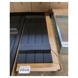 14" W x 26" H Black Shutter