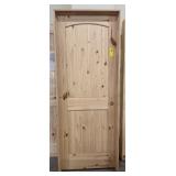32" x 80" LH Knotty Pine Arch Top Interior Door