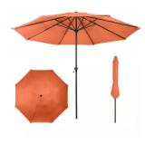 Pure Garden Retractable Outdoor Patio Umbrella
