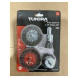 Tundra 4 Pc. Wire Brush & Flap Wheel Set