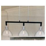 Quoizelï¿½ 3-Light Linear Chandelier in Nickel x 2