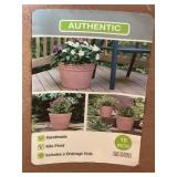 15" Clay Michelle Planter x 2