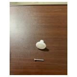 Bag of (25) 1-1/2" White Plastic Cabinet Knobs x 2