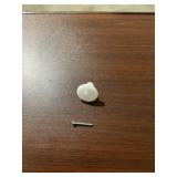Bag of (25) 1-1/2" White Plastic Cabinet Knobs