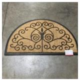 24" x 39" Half Round Coir Mat