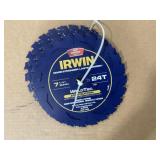 Irwin Construction 7 1/4" 24T Saw Blades x7