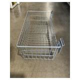 24"L Wall Mount Mesh Wire Baskets in Gray x 2