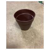 Stack of (24) 6" Newbury Round Planters in Cocoa