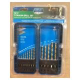 13 Pc. Titanium Drill Bit Set
