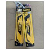 Dewalt 6" 14TPI Reciprocating Blades x2