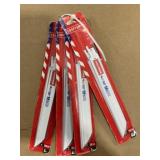 5 Pc. 8" 18TPI Reciprocating Blades x4