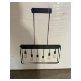 6-Light Linear Pendant in Black