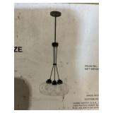 3-Light Chandelier in Aged Bronze Finish