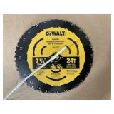 DeWalt 7 1/4" 24T Framing Saw Blades x5