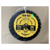 DeWalt 7 1/4" 24T Framing Saw Blades x5