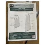 20" x 36" Add-On Blinds for Doors in White