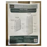 20" x 36" Add-On Blinds for Doors in White