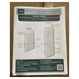 20" x 36" Add-On Blinds for Doors in White