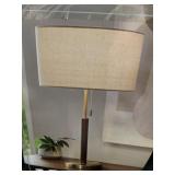 Truman 25" Table Lamp in Walnut/Brass