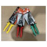 Assorted Aviation Snips x3