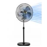 20" Pedestal Fan in Black
