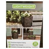 22"H Farmhill Lightweight Planter x 2