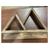 16"L Wooden Wall Mount Rack