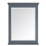 24" x 32" Wall Mounted Mirror in Dark Blue/Gray