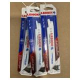 Lenox 5 Pc. 6" 14TPI  Reciprocating Bladesx3