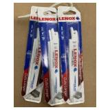 Lenox 5 Pc. 6" 18TPI Reciprocating Blades x3