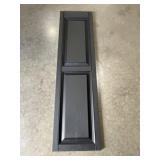 (6) 15" x 55" Raised Panel Shudders in Black