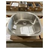 (3) 24" D-Shaped Undermount Stainless Steel Sinks