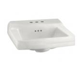 20" x 18" Wall-Hung Lavatory Sink in White