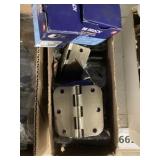 Box of 3-1/2" Brushed Brass Door Hinges