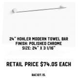 24" Kohler Modern Towel Bar