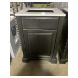 24" x 22" Vanity in Charcoal w Sink Top