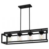 Ashley 4-Bulb Chandelier in Black