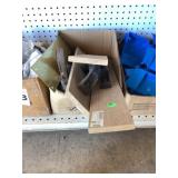 Mix Lot of Brass Plate, Trowels & Wood Floats