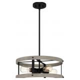 Ashley 4-Bulb Pendant Light in Black