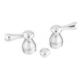 Deltaï¿½ Chrome Bathroom Faucet Handles x2