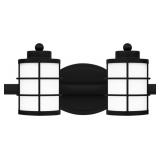 Quoizelï¿½ 2-Bulb Vanity Light in Black x 2