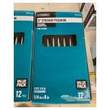 Box Of (12) 6" Straight Peghooks x9
