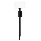 Ashley 1-Bulb Wall Sconce in Black